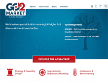 Tablet Screenshot of go2marketanalytics.com